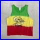 00s DISNEY TYPHOON LAGOON Theme Park Tank Top Rasta Color Mens 2XL Used CAVE-0