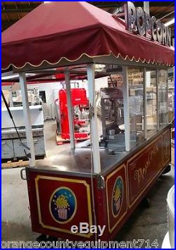 128 Popcorn Vending Cart Theme Park Carnival #4319 Kiosk Stand Walt Disney NSF