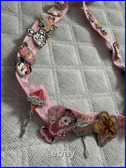 18 Disney Pink Lanyard Y2K Disney Parks Theme Pins Hannah Montana Cheetah Girls