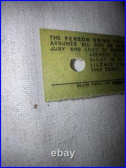 1959s vtg Disneyland D admission ticket booth coupon Walt Disney ULTRA RARE 1959s vtg Disneyland D admission ticket booth coupon Walt Disney ULTRA RARE