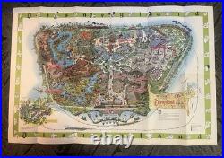 1964 Disneyland Official Souvenir Folded Theme Park Map (A Version) Condition V