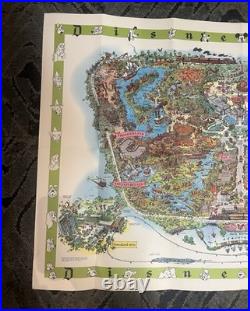 1964 Disneyland Official Souvenir Folded Theme Park Map (A Version) Condition V