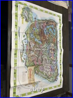 1964 -Disneyland Theme Park Map 30 x 45 Souvenir NO HOLES Clean Org Envelope