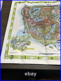 1964 -Disneyland Theme Park Map 30 x 45 Souvenir NO HOLES Clean Org Envelope