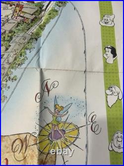1964 -Disneyland Theme Park Map 30 x 45 Souvenir NO HOLES Clean Org Envelope