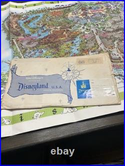 1964 -Disneyland Theme Park Map 30 x 45 Souvenir NO HOLES Clean Org Envelope