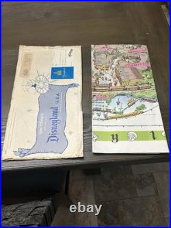 1964 -Disneyland Theme Park Map 30 x 45 Souvenir NO HOLES Clean Org Envelope