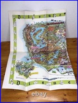 1964 Version A Disneyland Theme Park Map 30 x 45 Souvenir Clean Vintage