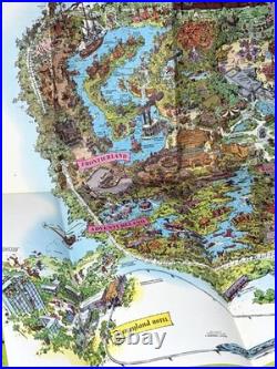1964 Version A Disneyland Theme Park Map 30 x 45 Souvenir Clean Vintage