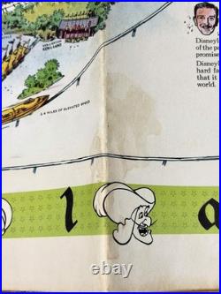 1964 Version A Disneyland Theme Park Map 30 x 45 Souvenir Clean Vintage