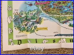 1964 Version-A Disneyland Theme Park Map 30 x 45 Souvenir NO HOLES Clean EXCond