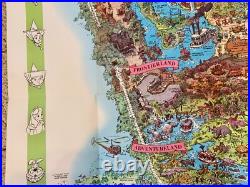 1964 Version-A Disneyland Theme Park Map 30 x 45 Souvenir NO HOLES Clean EXCond