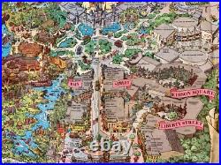 1964 Version-A Disneyland Theme Park Map 30 x 45 Souvenir NO HOLES Clean EXCond
