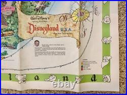 1964 Version-A Disneyland Theme Park Map 30 x 45 Souvenir NO HOLES Clean EXCond