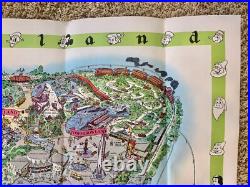 1964 Version-A Disneyland Theme Park Map 30 x 45 Souvenir NO HOLES Clean EXCond