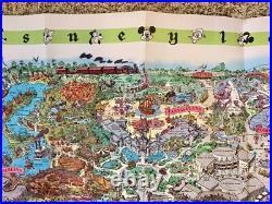 1964 Version-A Disneyland Theme Park Map 30 x 45 Souvenir NO HOLES Clean EXCond