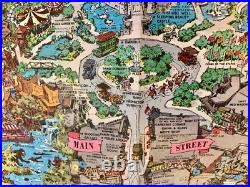1964 Version-A Disneyland Theme Park Map 30 x 45 Souvenir NO HOLES Clean EXCond