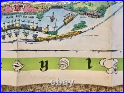 1964 Version-A Disneyland Theme Park Map 30 x 45 Souvenir NO HOLES Clean EXCond