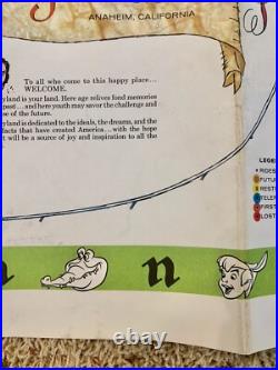1964 Version-A Disneyland Theme Park Map 30 x 45 Souvenir NO HOLES Clean EXCond
