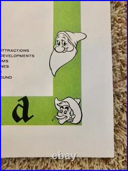 1964 Version-A Disneyland Theme Park Map 30 x 45 Souvenir NO HOLES Clean EXCond