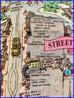 1964 Version-A Disneyland Theme Park Map 30 x 45 Souvenir NO HOLES Clean EXCond