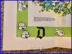 1964 Version-A Disneyland Theme Park Map 30 x 45 Souvenir NO HOLES Clean EXCond