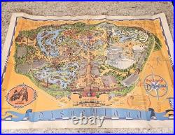 1972 Disneyland MAP Poster Vintage Walt Disney Productions Theme Park California