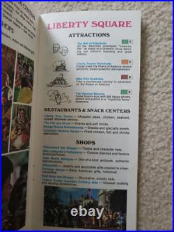 1975 Walt Disney World Amusement Theme Park Brochure Map