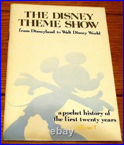 1976 The Disney Theme Show From Disneyland to Walt Disney World Vol. 1&2 RARE