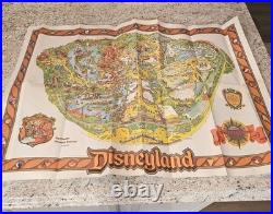 1978 Disneyland MAP Poster Vintage Walt Disney Productions Theme Park California
