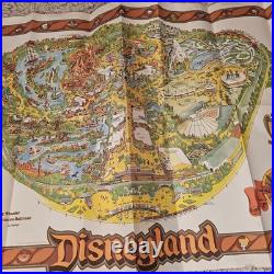 1978 Disneyland MAP Poster Vintage Walt Disney Productions Theme Park California