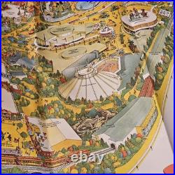 1978 Disneyland MAP Poster Vintage Walt Disney Productions Theme Park California