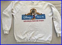 1987 Vintage USA Disney MGM Studios Theme Park Mickey Promo Crewneck Rare XL