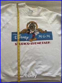1987 Vintage USA Disney MGM Studios Theme Park Mickey Promo Crewneck Rare XL