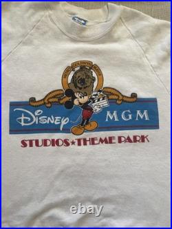 1987 Vintage USA Disney MGM Studios Theme Park Mickey Promo Crewneck Rare XL