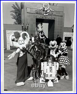 1989 Walt Disney MGM Studios Theme Park R2-D2 C-3PO Micky Minnie Mouse Goofy