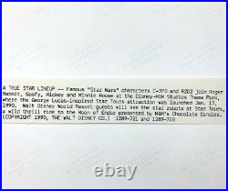 1989 Walt Disney MGM Studios Theme Park R2-D2 C-3PO Micky Minnie Mouse Goofy