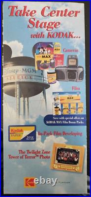 1999 Disney-MGM Studios Amusement Theme Park Brochure Map Disney World