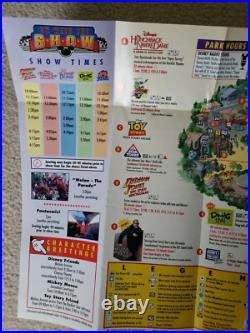 1999 Disney-MGM Studios Amusement Theme Park Brochure Map Disney World