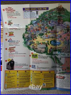 1999 Disney-MGM Studios Amusement Theme Park Brochure Map Disney World