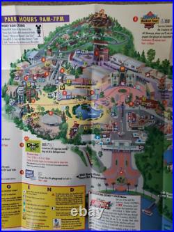 1999 Disney-MGM Studios Amusement Theme Park Brochure Map Disney World