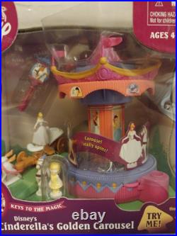 2003 Disney's Theme Parks Cinderella's Golden Carousel Key To Magic PlaysetNEW