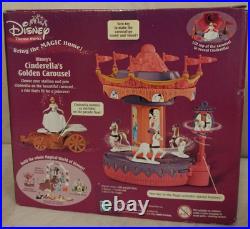 2003 Disney's Theme Parks Cinderella's Golden Carousel Key To Magic PlaysetNEW