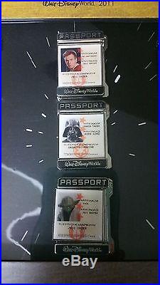 2011 Disney Star Wars Weekends Passport Pin Set MINT LE 300 RARE WDW