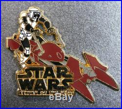 2015 D23 Disney Star Wars BOXED PIN SET Darth Maul Vader Boba Fett Light Sabers+
