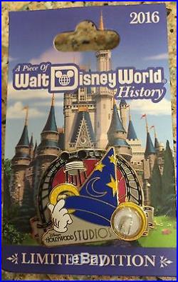 2016 A Piece Of Disney World History Pin Hollywood Studios Sorcerer Hat LE 1500