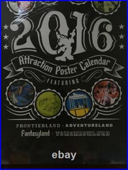 2016 Disney Theme Park Attraction Poster 12 Month Calendar 12 x 18 Art