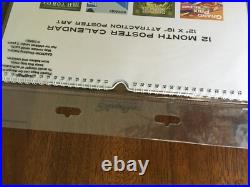 2016 Disney Theme Park Attraction Poster 12 Month Calendar 12 x 18 Art