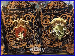2016 Walt Disney World Passholder Shield 4 Pin Set/Collection Mickey, Minnie