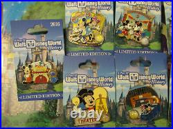 2017 Walt Disney World Piece of History 9 Pin Set Limited Edtion Hard to Find